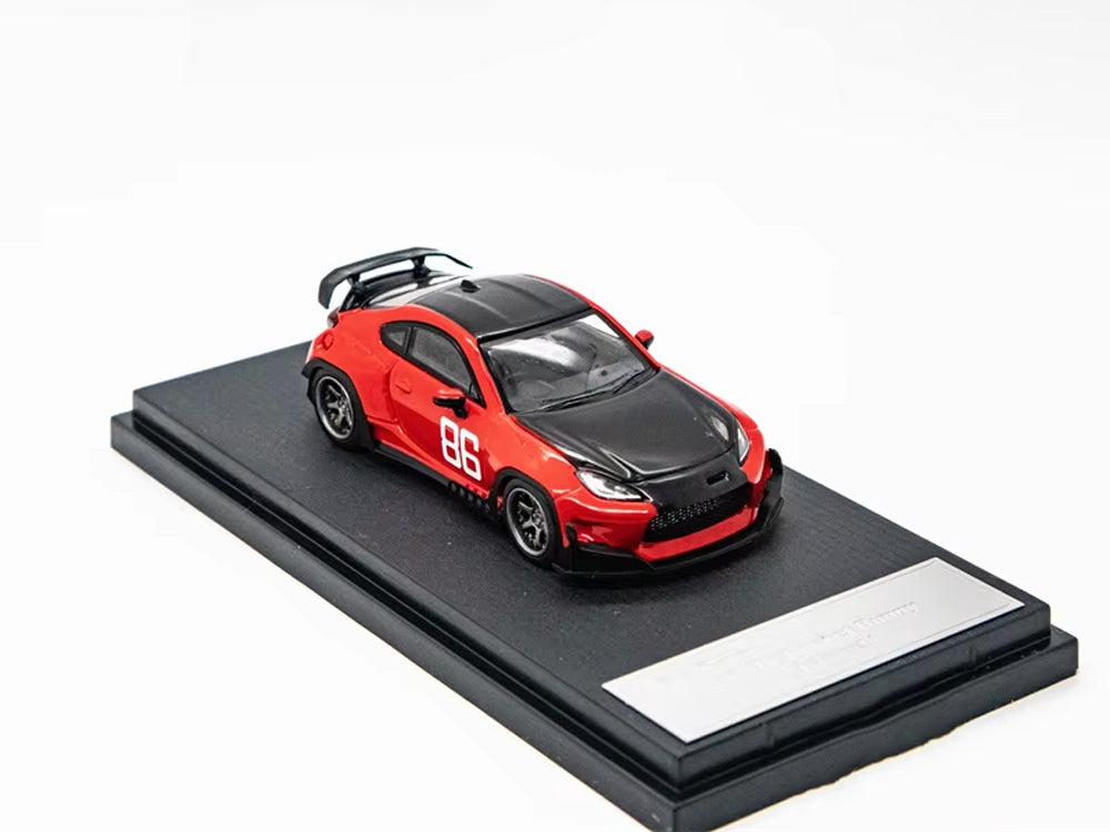 Mini Station x Fuji 1/64 Pandem Rocket Bunny Toyota GR86 MF Ghost Black/Red - Diecast Toyz Australia