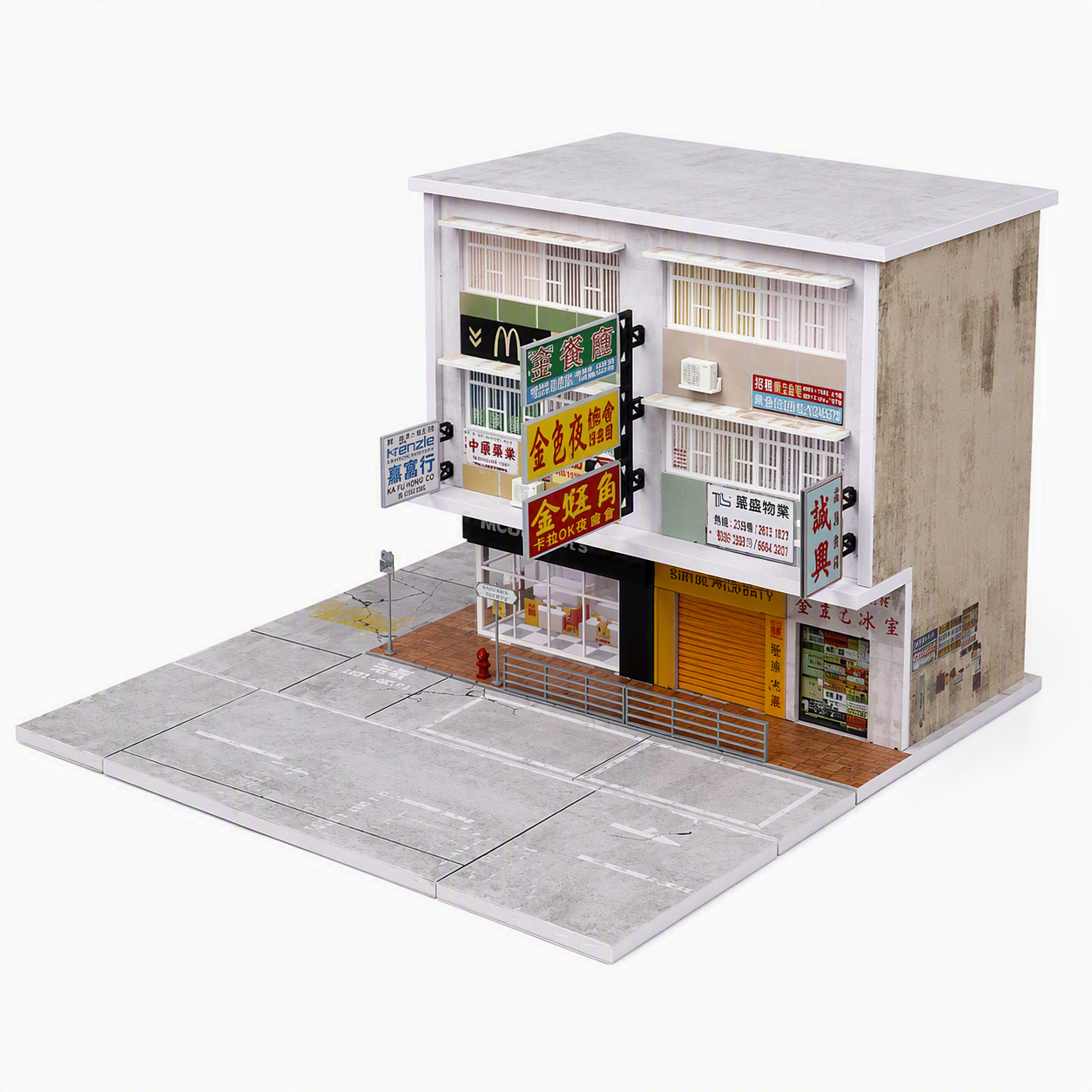 Moreart 1/64 Hong Kong Street View 03 Diorama - Diecast Toyz Australia