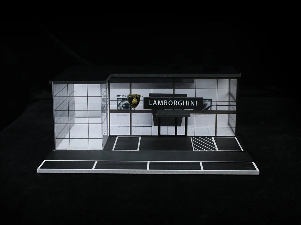 Moreart 1/64 Lamborghini Showroom Double Story with Parking Lot