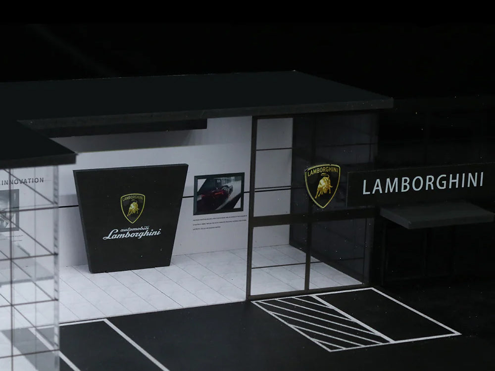Moreart 1/64 Lamborghini Showroom Double Story with Parking Lot