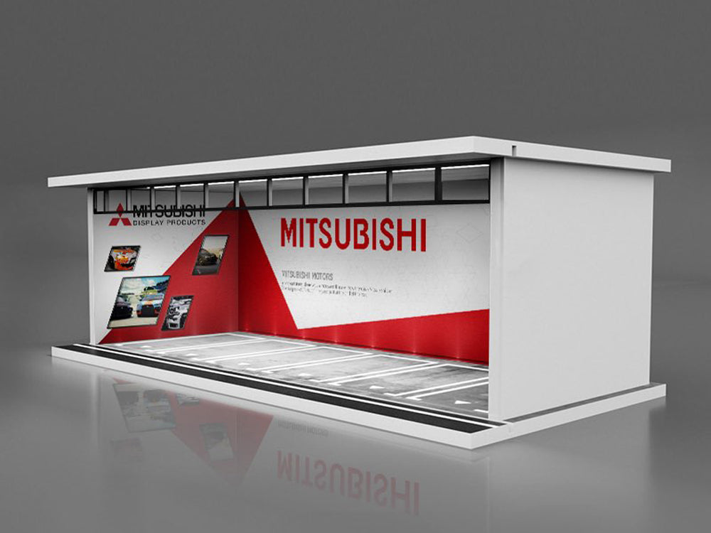 Moreart 1/64 Mitsubishi Garage Parking Space with LED Light - Diecast Toyz Australia
