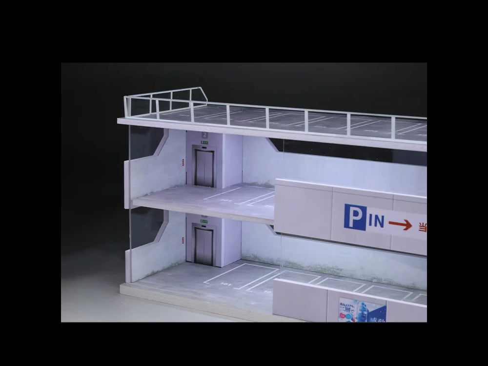 Moreart 1/64 Scene D Japanese Parking Building Diorama