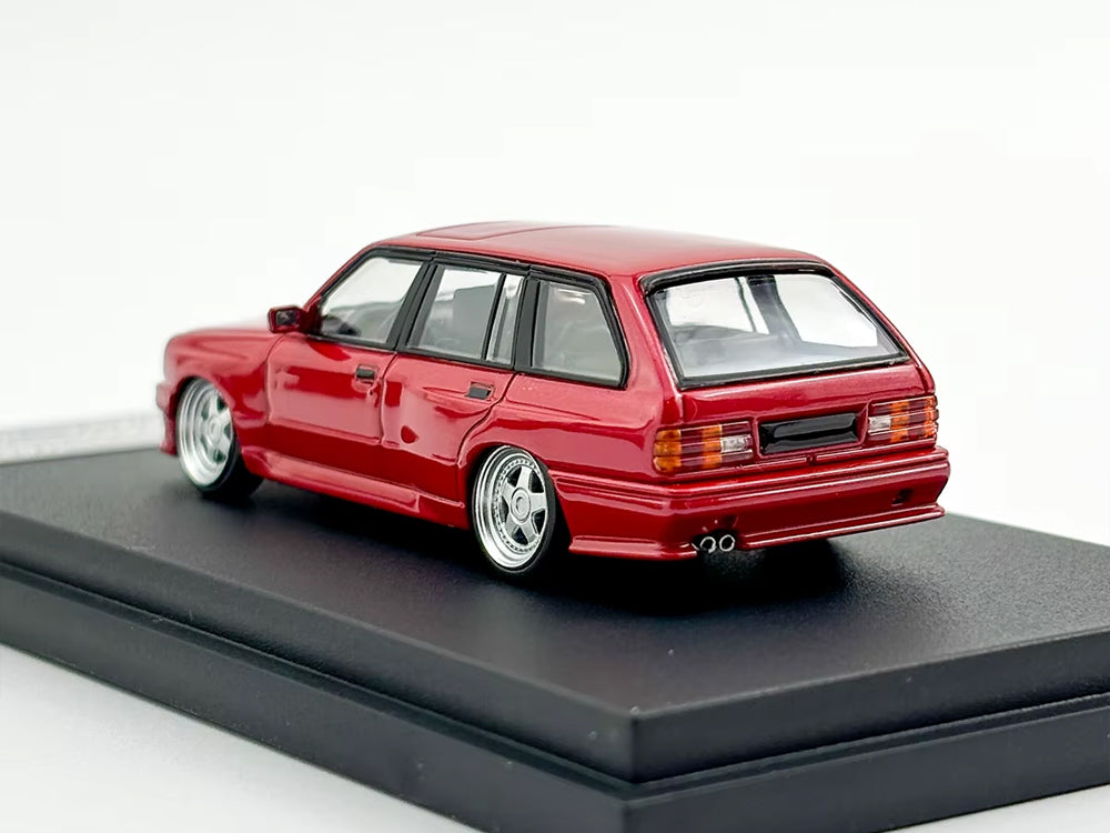 Mortal Model 1/64 BMW E30 Touring Low Rider Edition Red - Diecast Toyz Australia