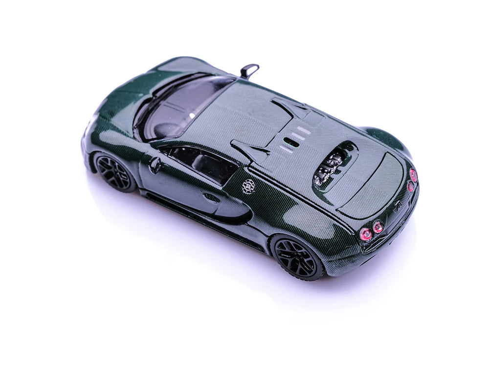 Mortal Model 1/64 Bugatti Veyron Carbon Green