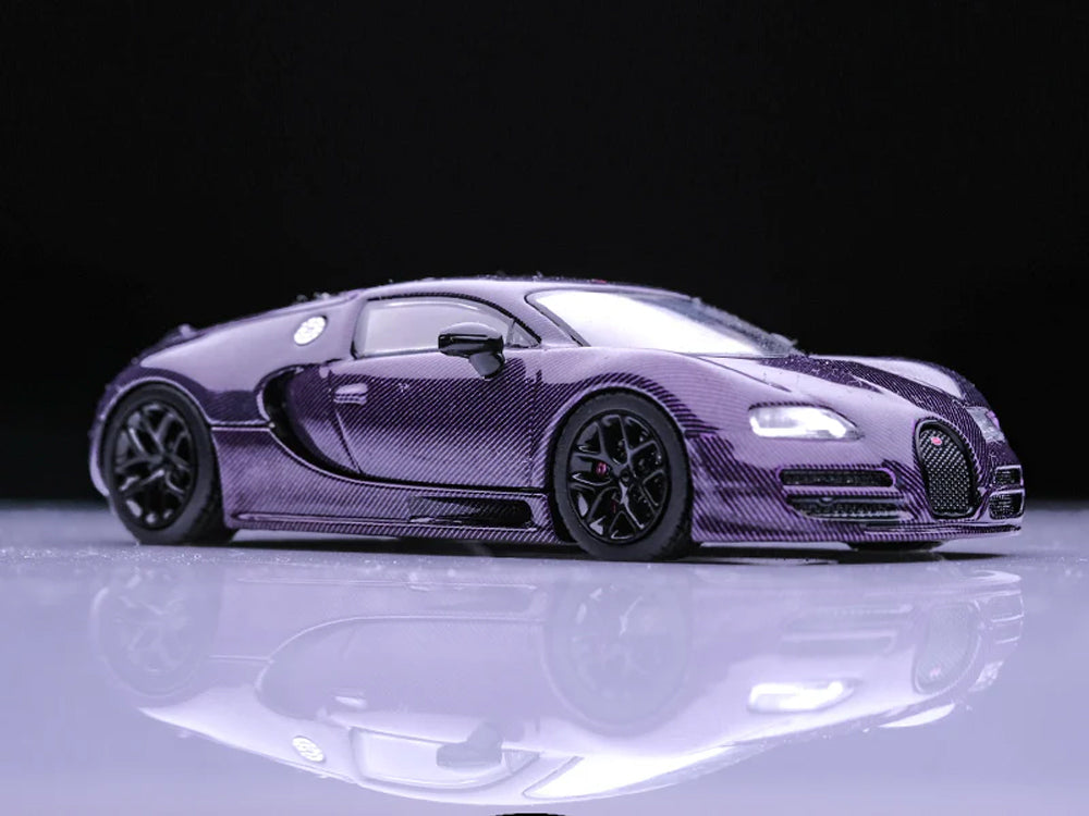 Mortal Model 1/64 Bugatti Veyron Carbon Purple