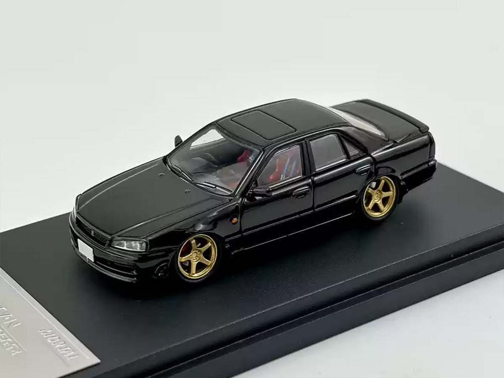 Mortal Model 1/64 Nissan Skyline ER34 Black - Diecast Toyz Australia