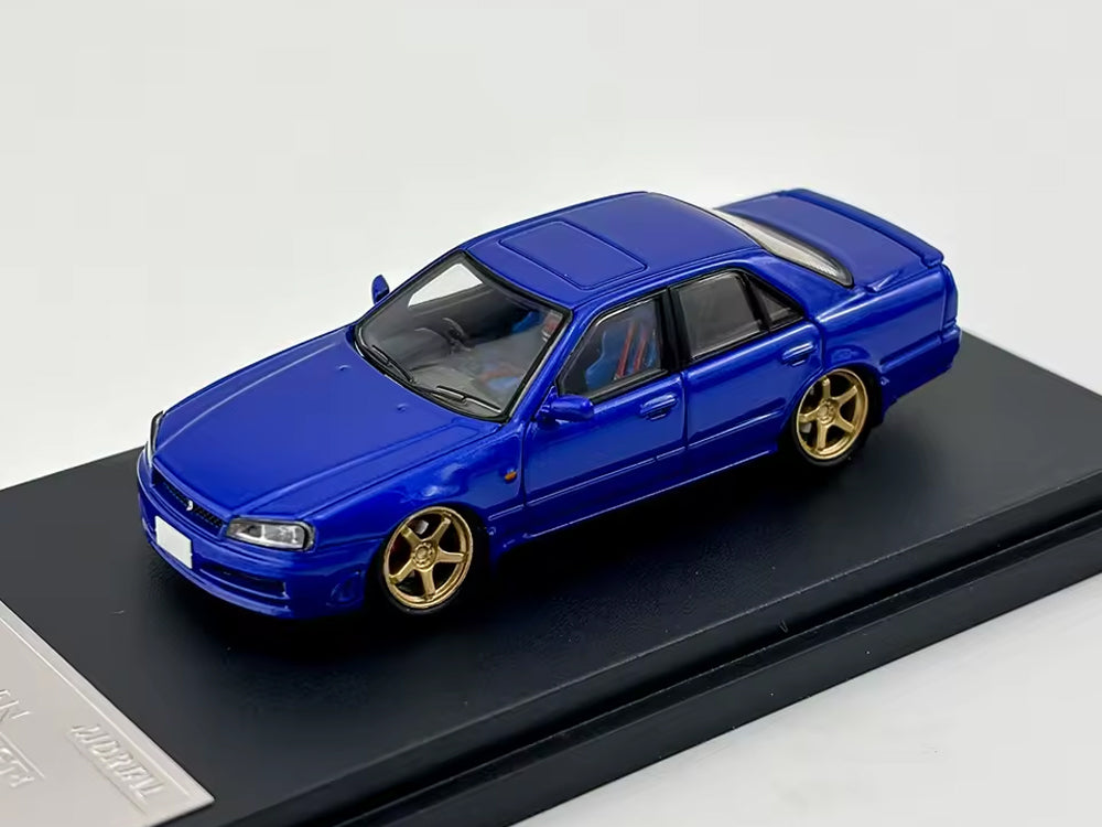 Mortal Model 1/64 Nissan Skyline ER34 Blue - Diecast Toyz Australia
