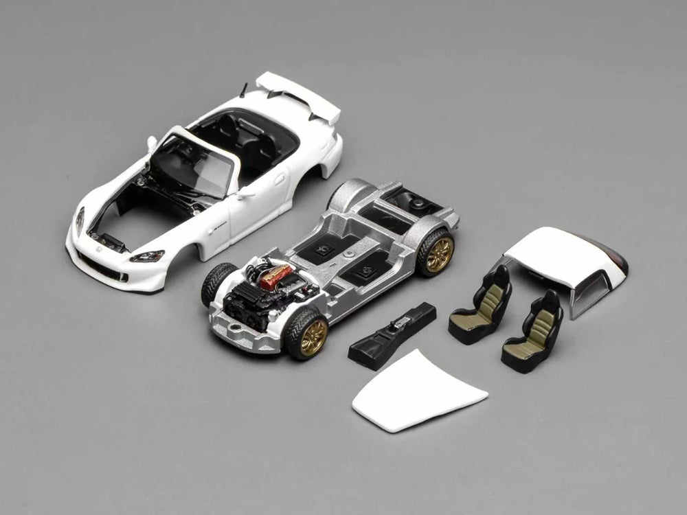 MotorHelix 1/64 Honda S2000 Type S Platinum White Pearl