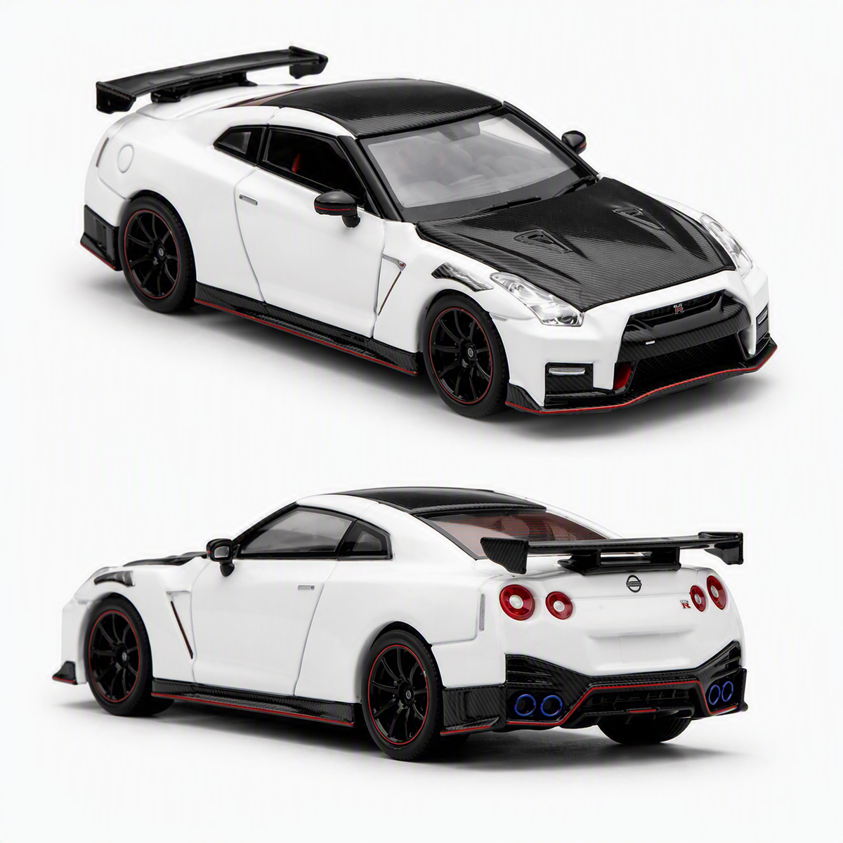 MotorHelix 1/64 Nissan Skyline GTR R35 NISMO Brilliant White Pearl