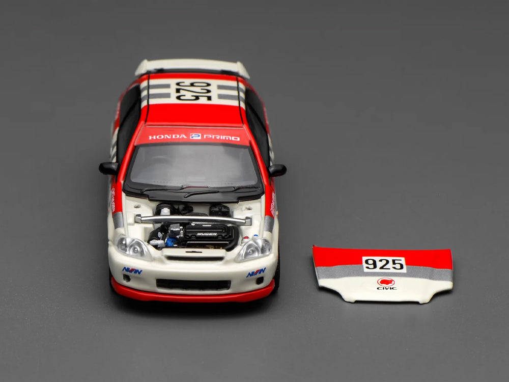 Motor Helix 1/64 Honda Civic EK9 Type R Idemitsu Motion Red