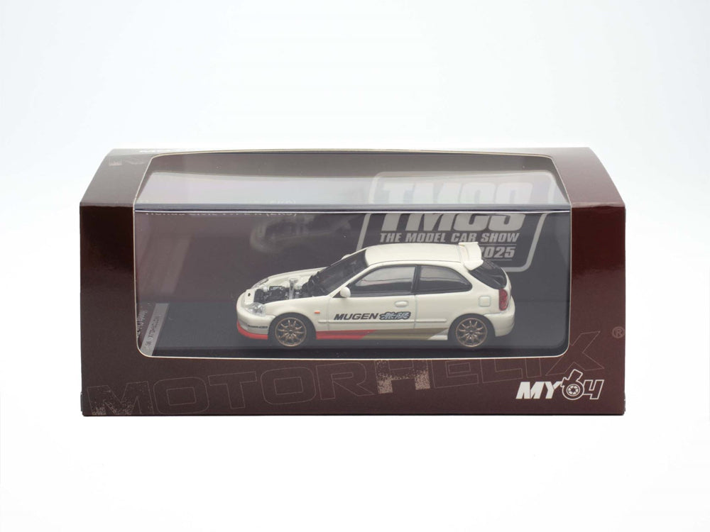 Motor Helix 1/64 Honda Civic EK9 Type R Mugen Championship White