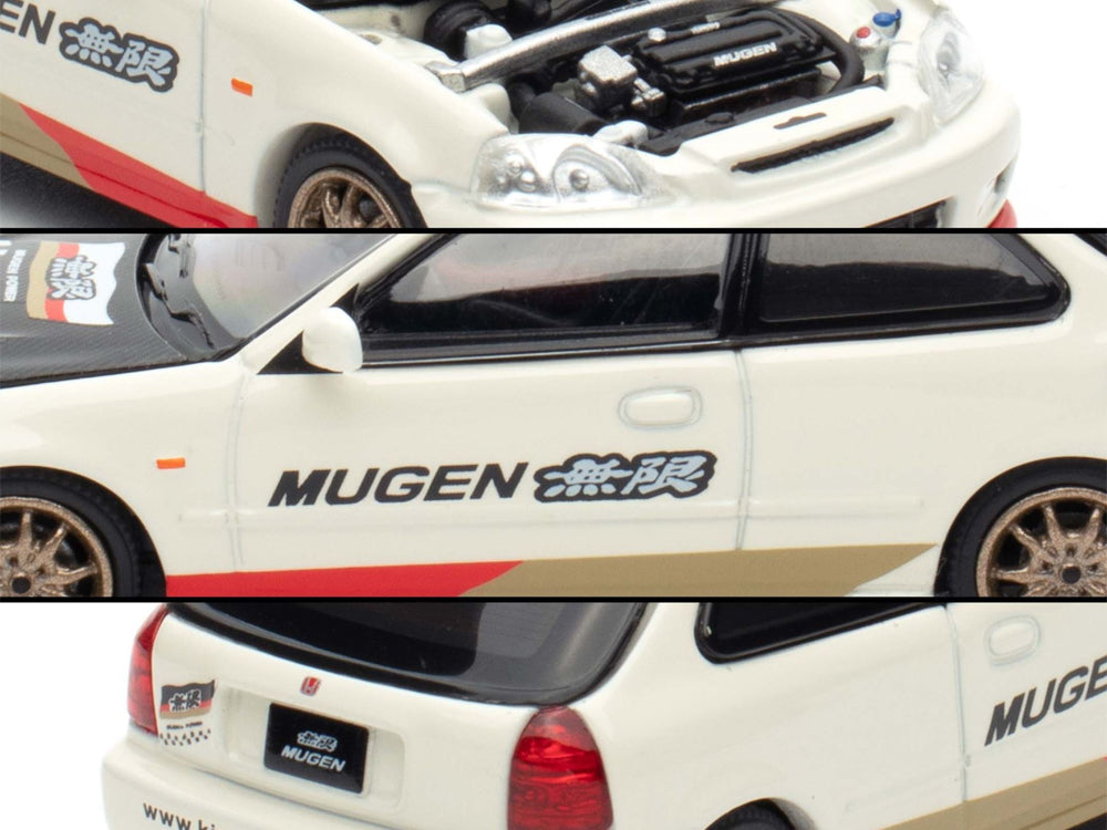 Motor Helix 1/64 Honda Civic EK9 Type R Mugen Championship White