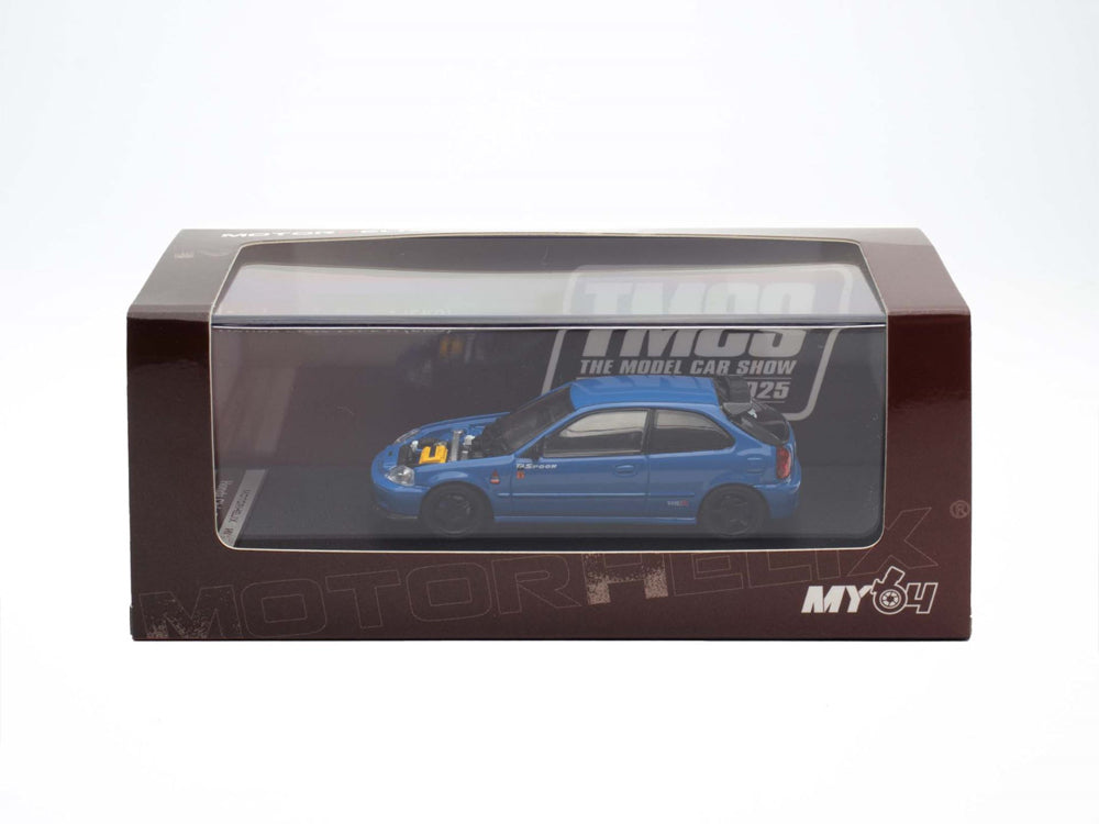 Motor Helix 1/64 Honda Civic EK9 Type R Spoon Blue