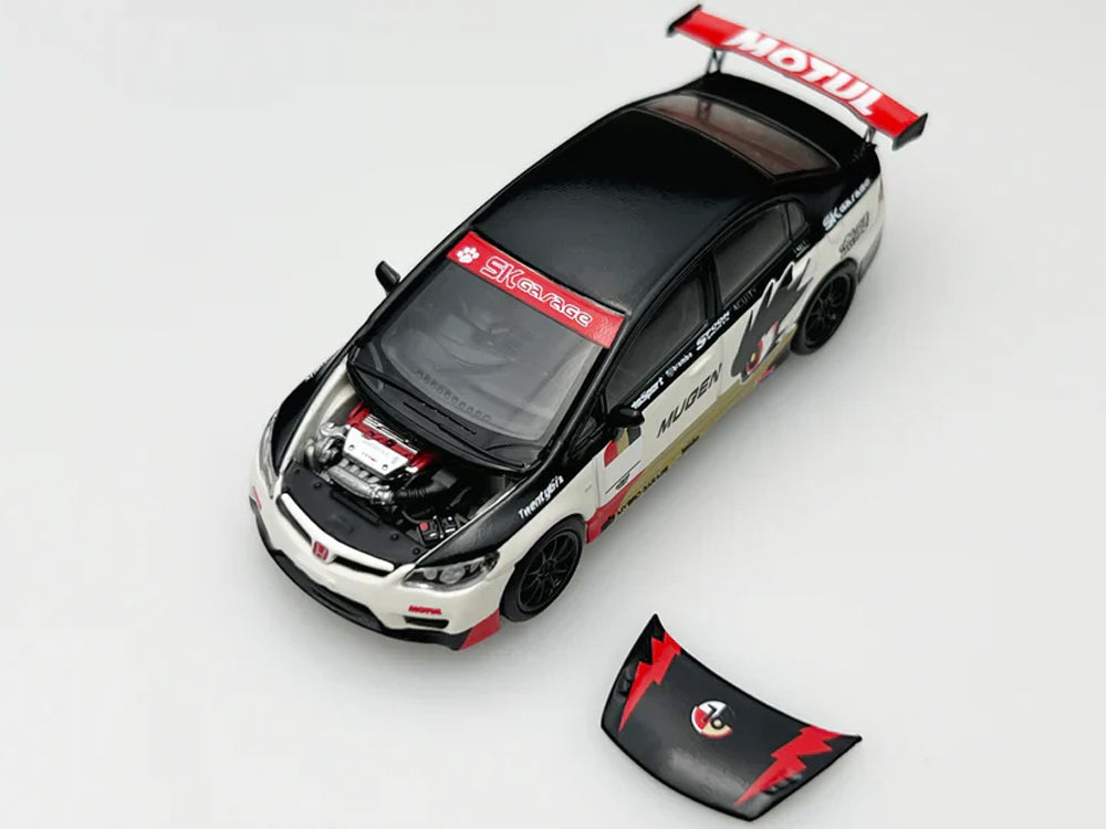 Motor Helix 1/64 Honda Civic Type R FD2 Mugen Livery White