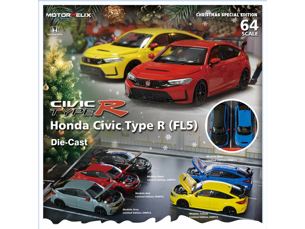Motor Helix 1/64 Honda Civic Type R FL5 Modulo Black - Diecast Toyz Australia