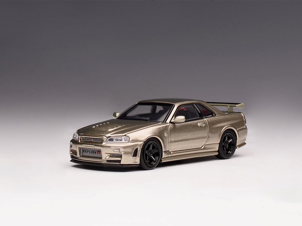 Motor Helix 1/64 Nissan Skyline GTR R34 Z Tune Jade Green - Diecast Toyz Australia