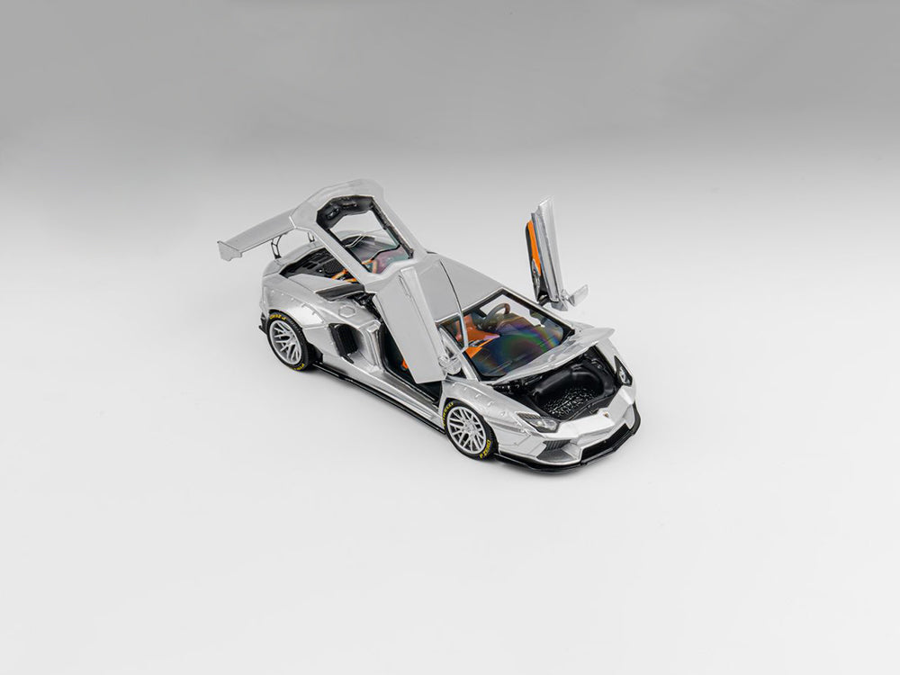PGM 1/64 LBWK Lamborghini LP700 GT Silver Bull GT Show Special Edition LUX