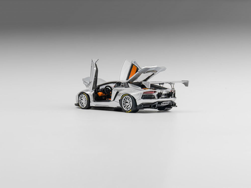 PGM 1/64 LBWK Lamborghini LP700 GT Silver Bull GT Show Special Edition