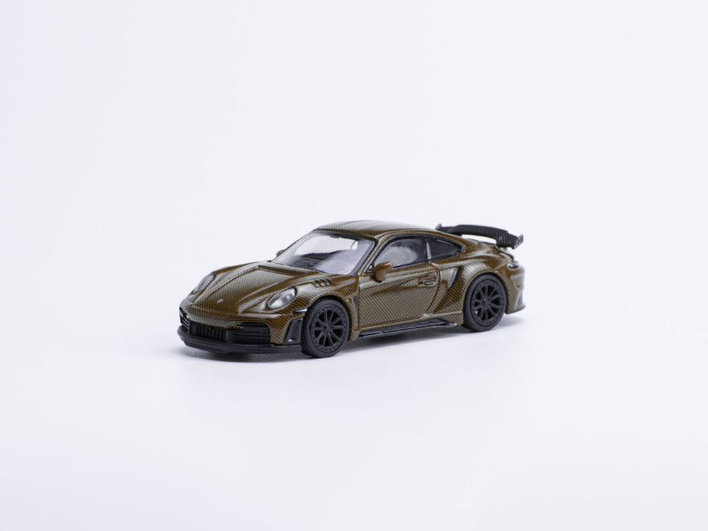 Pop Race 1/64 992 Singer GTR Carbon Edition Brown - Diecast Toyz Australia