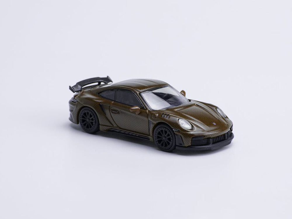 Pop Race 1/64 992 Singer GTR Carbon Edition Brown - Diecast Toyz Australia