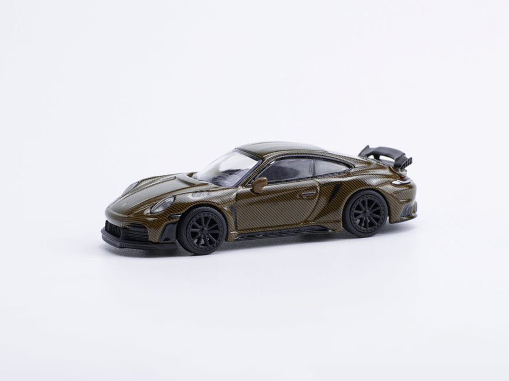 Pop Race 1/64 992 Singer GTR Carbon Edition Brown - Diecast Toyz Australia