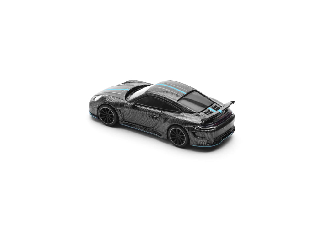 Pop Race 1/64 992 Stinger GTR Carbon Edition Blue Line