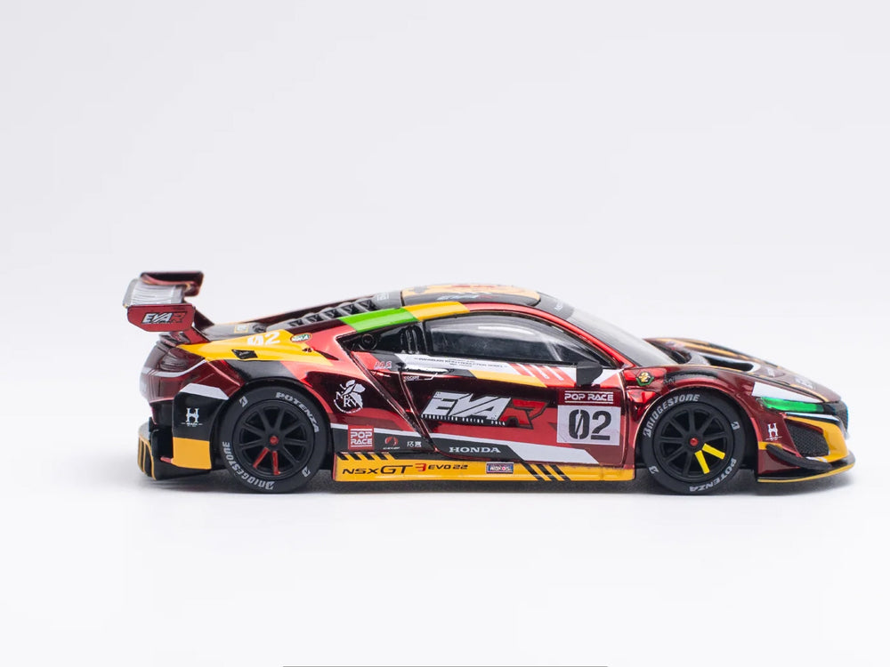 Pop Race 1/64 Honda NSX GT3 EVO22 EVA RT Production Model 02 - Diecast Toyz Australia