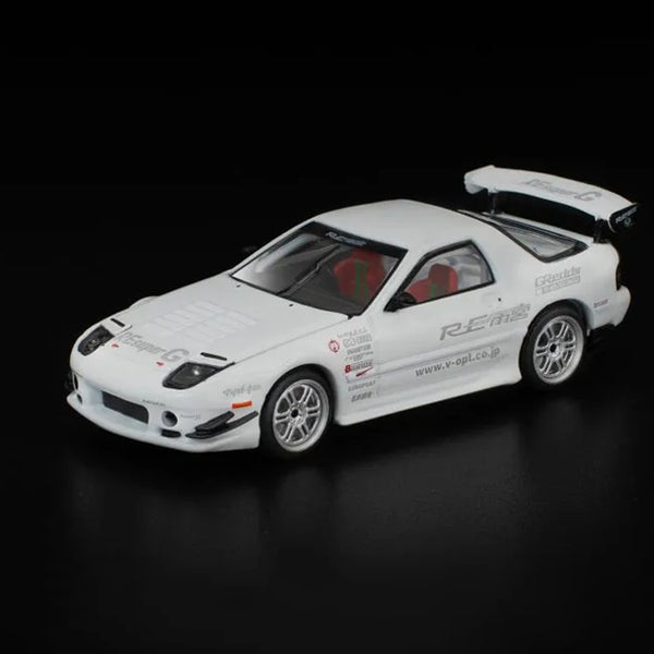 Pop Race 1/64 Mazda RX7 FC3S RE Amemiya White