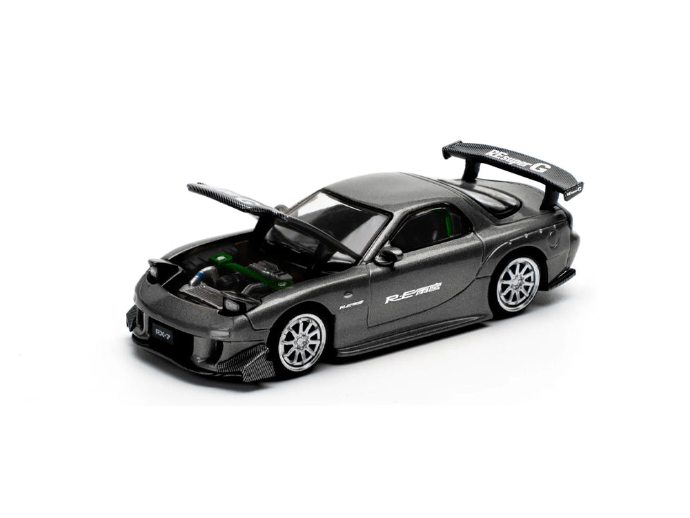 Pop Race 1/64 Mazda RXX7 FD3S RE-Amemiya Gun Metal