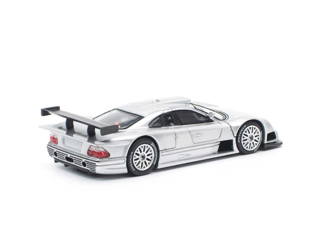 Pop Race 1/64 Mercedes Benz CLK GTR Silver