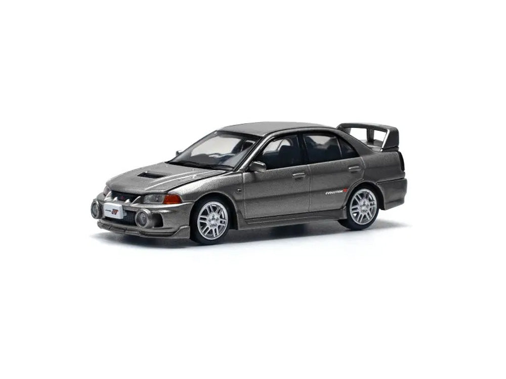 Pop Race 1/64 Mitsubishi Lancer Evolution IV Dark Grey