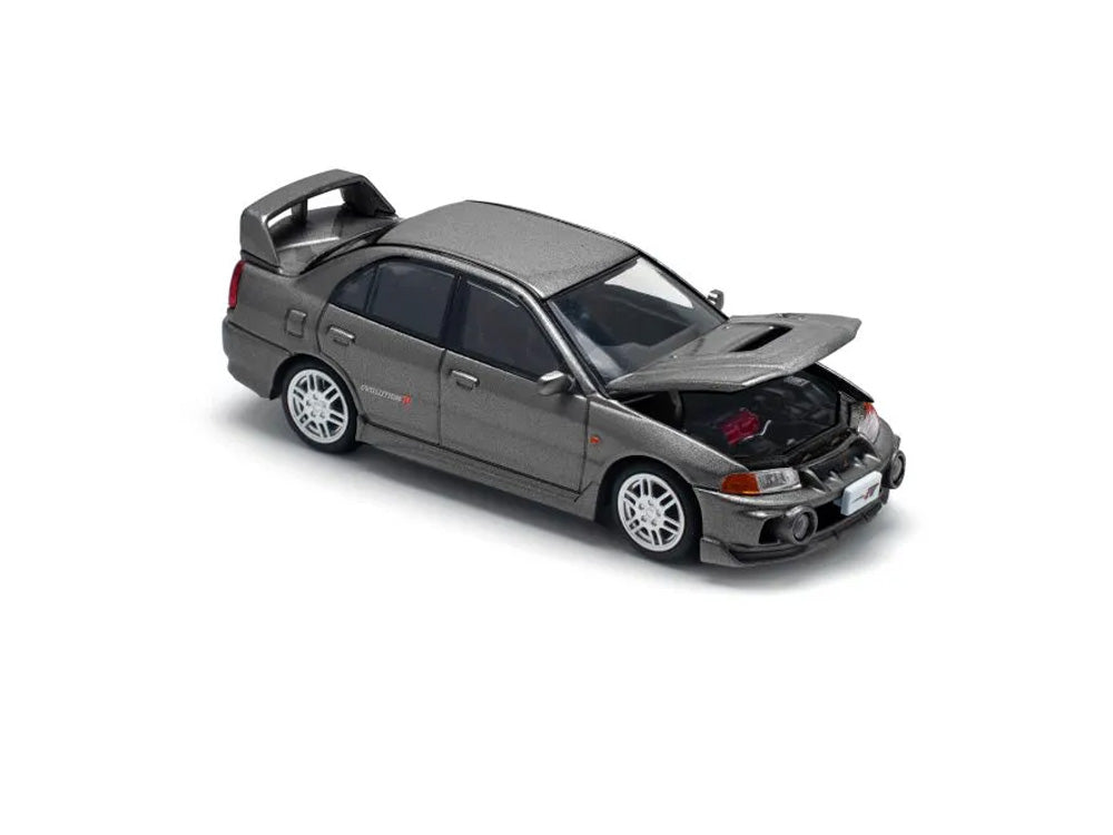 Pop Race 1/64 Mitsubishi Lancer Evolution IV Dark Grey