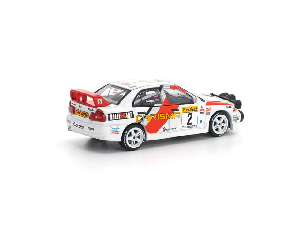 Pop Race 1/64 Mitsubishi Lancer Evolution IV Monte Carlo Rally 1998 White/Red