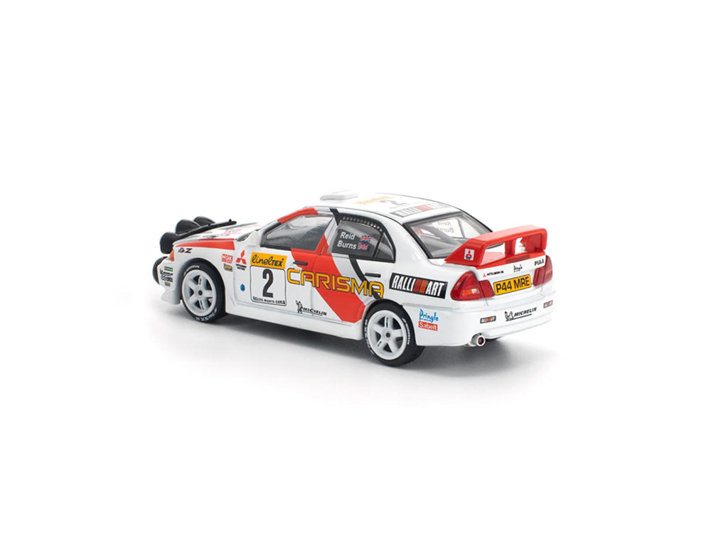 Pop Race 1/64 Mitsubishi Lancer Evolution IV Monte Carlo Rally 1998 White/Red