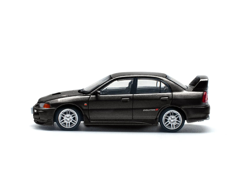 Pop Race 1/64 Mitsubishi Lancer Evolution IV Pyrenees Black Pearl