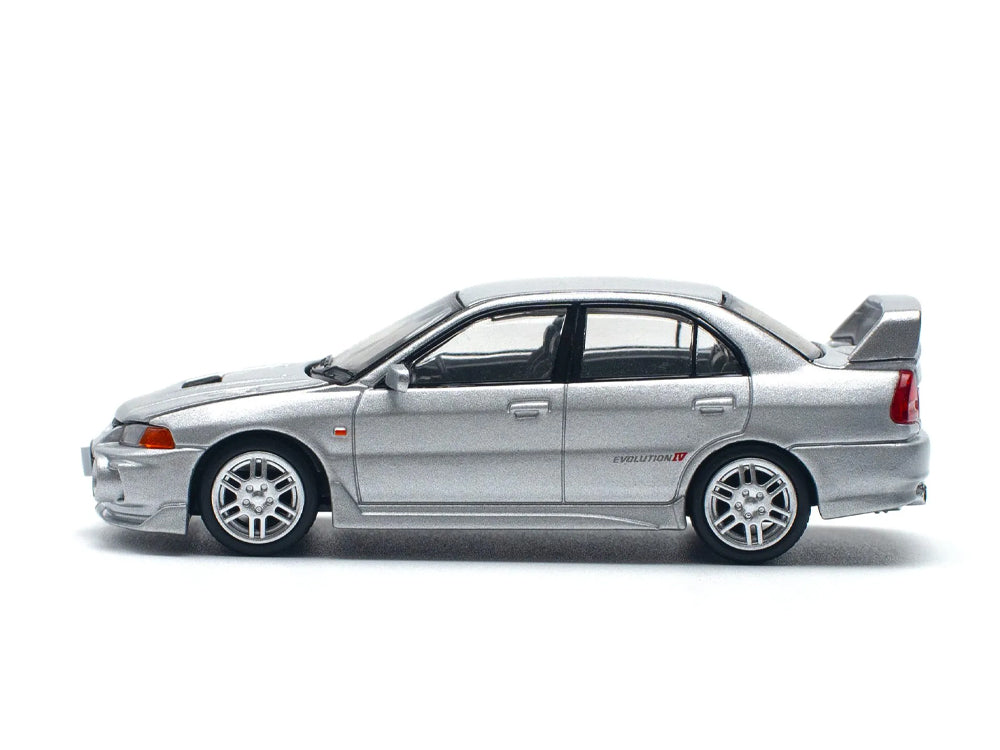 Pop Race 1/64 Mitsubishi Lancer Evolution IV Steel Silver