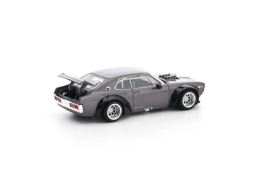 Pop Race 1/64 Nissan Laurel C130 Metallic Grey
