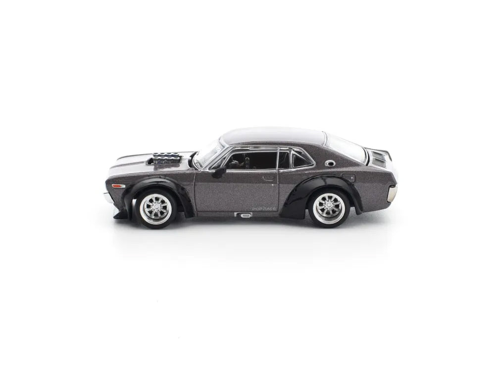 Pop Race 1/64 Nissan Laurel C130 Metallic Grey