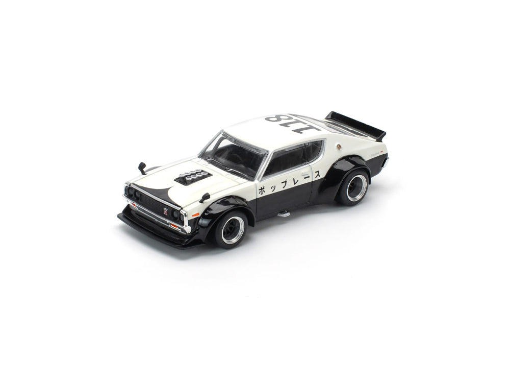 Pop Race 1/64 Nissan Skyline GT-R KPGC110 Kenmeri V8 Drift Police Livery