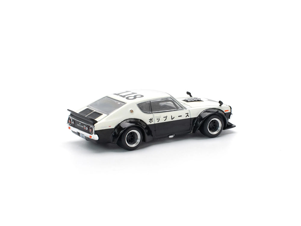 Pop Race 1/64 Nissan Skyline GT-R KPGC110 Kenmeri V8 Drift Police Livery