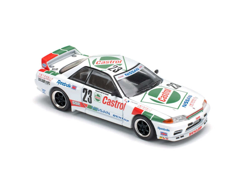 Pop Race 1/64 Nissan Skyline GT-R R32 Macau Guia Race 1990 Winner White