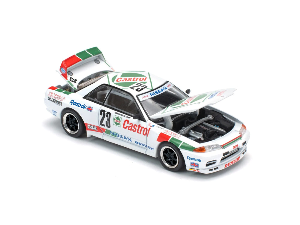 Pop Race 1/64 Nissan Skyline GT-R R32 Macau Guia Race 1990 Winner White