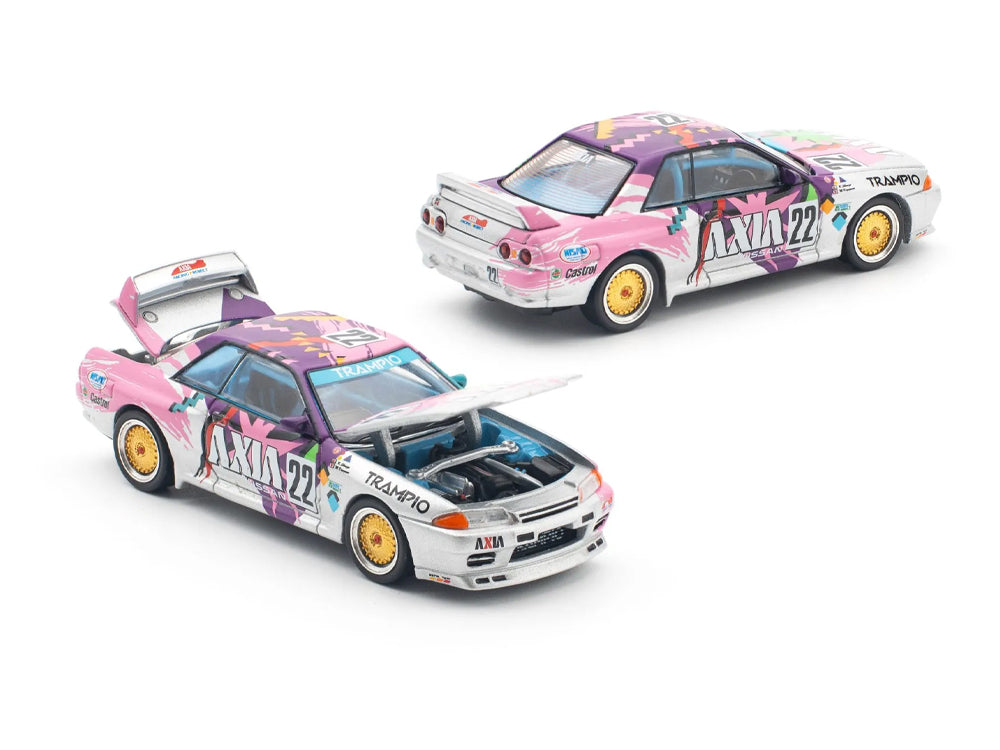 Pop Race 1/64 Nissan Skyline GT-R R32 #22 Group A AXIA Livery