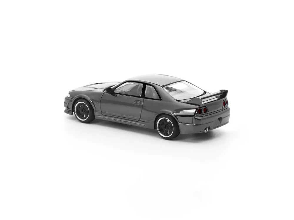 Pop Race 1/64 Nissan Skyline GTR R33 Dark Chrome Series