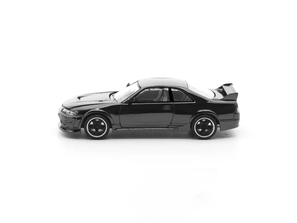 Pop Race 1/64 Nissan Skyline GTR R33 Dark Chrome Series