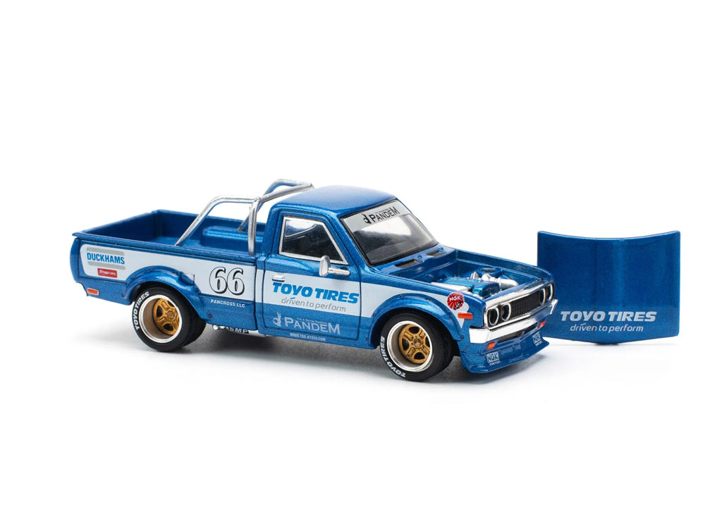 Pop Race 1/64 Pandem Datsun 620 Blue