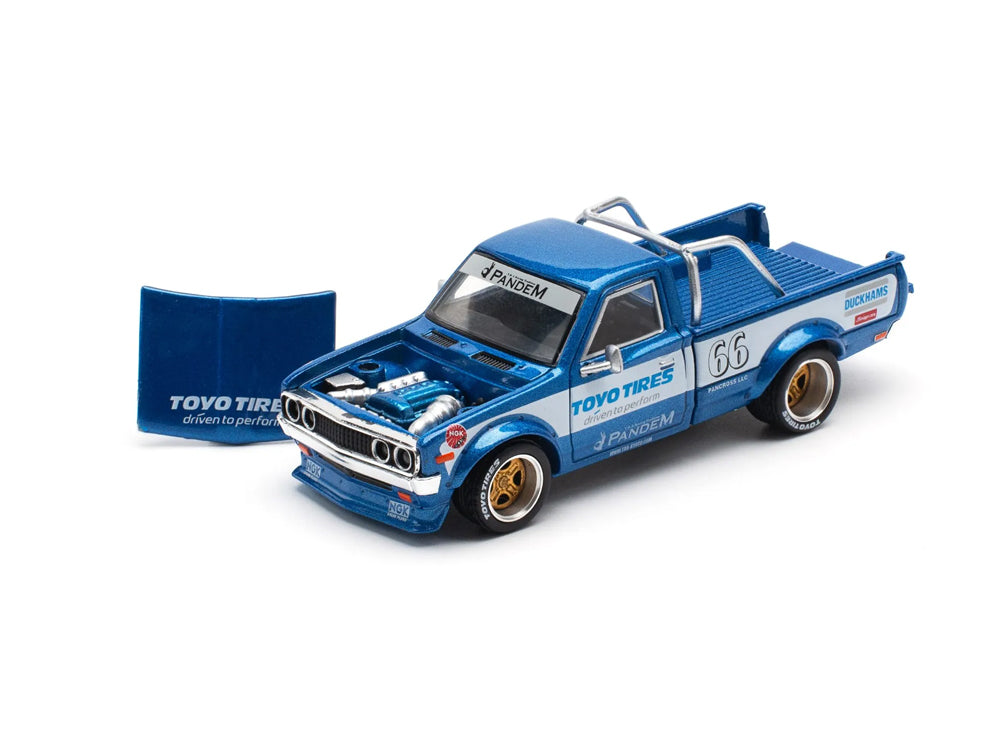 Pop Race 1/64 Pandem Datsun 620 Blue