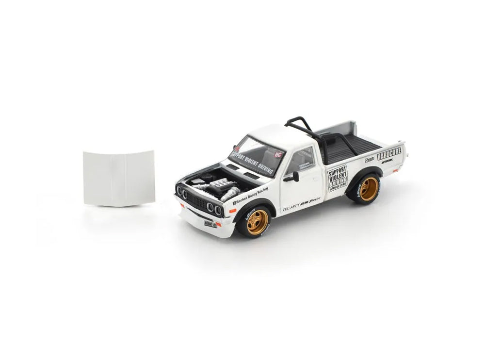 Pop Race 1/64 Pandem Datsun 620 White