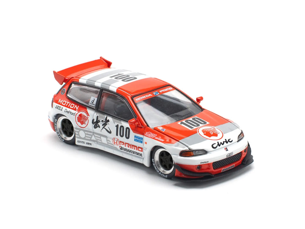 Pop Race 1/64 Pandem Honda Civic EG6 V1.5 IDEMITSU Motion Infinite