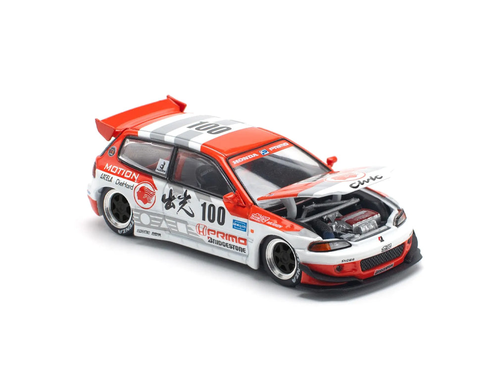 Pop Race 1/64 Pandem Honda Civic EG6 V1.5 IDEMITSU Motion Infinite